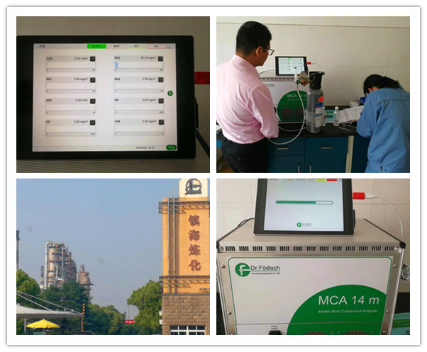 鎮(zhèn)海煉化高溫紅外煙氣分析儀測試驗收